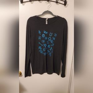 Ladies Large Long Sleeve Cattle Brands